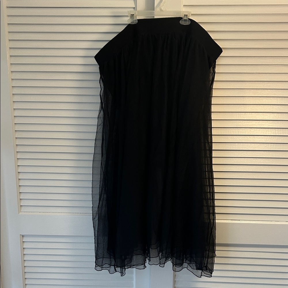 Torrid Black Mesh Midi Skirt